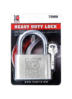 اشتري Heavy-Duty Security Padlock Long HA-1816, Weather-Resistant in Heavy Duty steel Lock 70 MM - Padlock  shackle with Keys for Sheds, Storage Unit, School, Gym Locker, Fence, Toolbox, Hasp Storage في الامارات