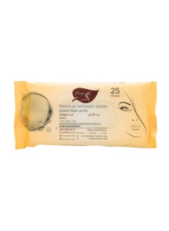 Buy Makeup remover wipes with argan oil 25 wipes in Saudi Arabia