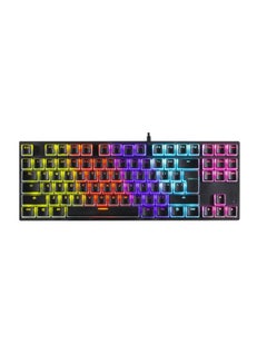 Buy GK-986P 80% PUDDING Gaming Keyboard TKL Mechanical Compact Rainbow Illumination Wired – 87 Keys (EN) – Blue Switches –Double injection key caps | Black in Saudi Arabia