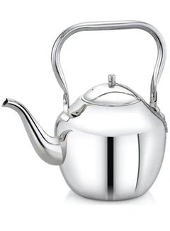 Buy Stainless Steel Arabic Tea Kettle Silver 1.2 Liter in Saudi Arabia