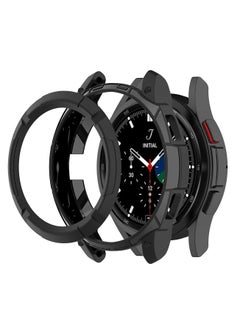 Buy Watch Case Cover Compatible with Samsung Galaxy Watch 4, Protector with rotating bezel, Accessories Bezel Ring Frame Protector (46MM, Black) in Saudi Arabia