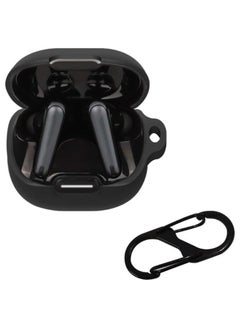 اشتري for Anker Soundcore Liberty 4 NC Case Silicone Earphones Cover Earbuds Protective Case with Carabiner (Black) في الامارات