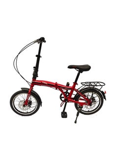 اشتري Vego Fold 16 Inch Single Speed Folding Bike - Red في الامارات