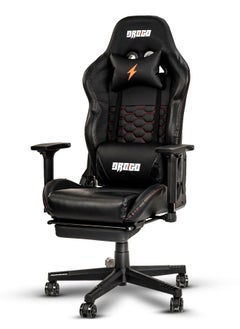 Buy Drogo Multi-Purpose Ergonomic Gaming Chair with 7 Way adjustable Seat 3D Armrest PU Leather Head  Lumbar Support Pillow| Desk Chair Home  Office Chair with Full Reclining Back Footrest Black in UAE