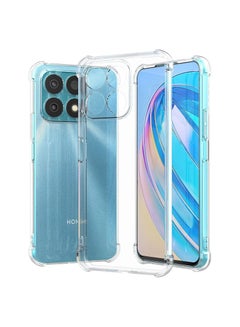 Buy Honor X8a Clear Case Cover Shockproof flexible Silicone Bumper Cover Transparent Anti scratch TPU Full Camera Protection designed for Honor X8a in UAE