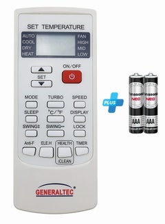 Buy Generaltec Air Condition Remote Control With Panasonic Battery in UAE