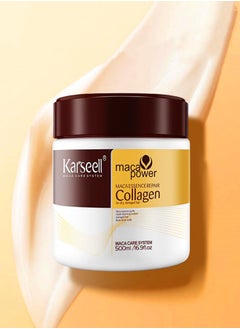 Buy Collagen Hair Treatment Deep Repair Conditioning Argan Oil Collagen Hair Mask Essence for Dry Damaged Hair All Hair Types 16.90 oz 500ml in Saudi Arabia