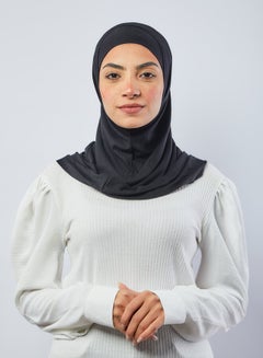 Buy Casual Plain-Basic hijab Black in Egypt