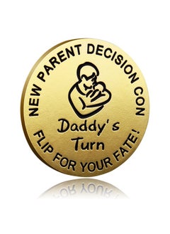 Buy Dad Mom Decision Coins Baby Commemorative Coins Newborn Mom And Dad Gifts Pregnancy Gifts Doublesided Coin Decision Game in Saudi Arabia