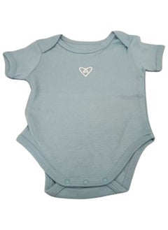 Buy Pikkaboo Organic Body Suit 3-6M Green in UAE