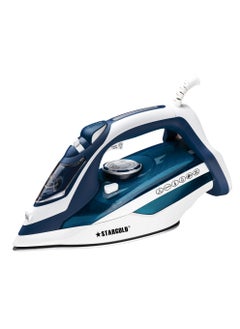 Buy Steam Iron 3000W Ceramic Soleplate With Self-Clean Function 450ML Water Tank Adjustable Temperature Control Blue in Saudi Arabia