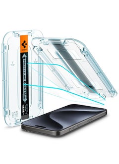 Buy GLAStR EZ FIT Designed for Apple iPhone 15 Pro Screen Protector (2023) Premium Tempered Glass - Case Friendly with Sensor Protection [2 PACK] in Saudi Arabia