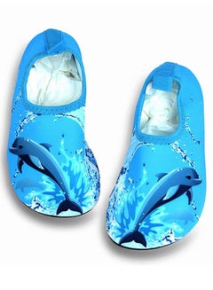 Buy Water Shoes Kids Swim Pool Beach Aqua Socks Quick-Dry Barefoot Outdoor Surf Yoga Exercise Shoes Star Sky Blue Whale Shoes in UAE