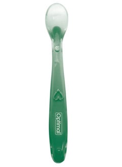 اشتري Flexible Silicone Spoon 6 Months Plus Green في السعودية