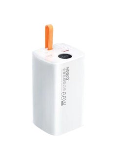 Buy 20000 mAh Super Flash Fast Charging Power Bank USB Output  5V/4.5A 4.5V/5A 9V/2A 12V/1.5A 66W White in Saudi Arabia