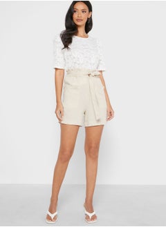 Buy Paperbag Waist Shorts in Saudi Arabia