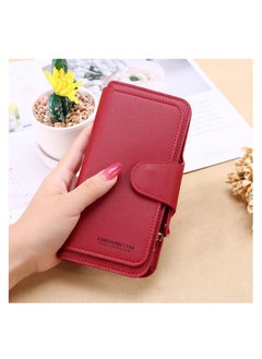 Buy Ladies Wallet Women Leather Clutch Purse Credit Card Coin Holder in UAE