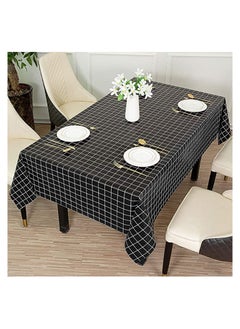 Buy KASTWAVE Checkered Vinyl Rectangle Tablecloth 100% Waterproof Oil Proof PVC Square Table Cloth, Tablecloth Stain Resistant Wipeable Duty Table Covers for Restaurants Picnic Party Table Dining in UAE