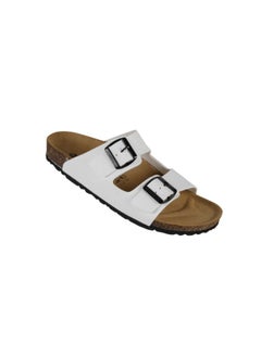 Buy Biochic Mens Double Strap Sandals 012-377 1800PR-White in UAE