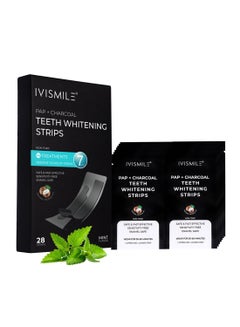 Buy Teeth Whitening Strips, Whitening Strips To Reduce Teeth Sensitivity, Professional Teeth Whitening Strips Kit, Remove Coffee And Tea Stains, 28 Teeth Whitening Strips, Peppermint in Saudi Arabia
