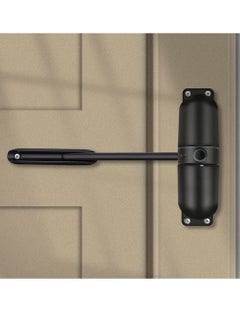 Buy Easy Secure Adjustable Automatic Silent Door Closer Black in Saudi Arabia