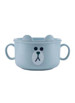 Buy Kids Bowls Feeding Bowl With Handle - Blue in UAE