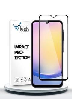 Buy Premium E2E Full Glue Full Cover Tempered Glass Screen Protector For Samsung Galaxy A25 5G 2023 Clear/Black in Saudi Arabia