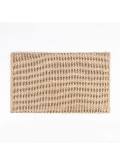 اشتري Ruusu Bath Mat, Beige - 80X50 Cm في الامارات