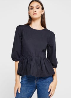 اشتري Ruffle Hem Top في السعودية