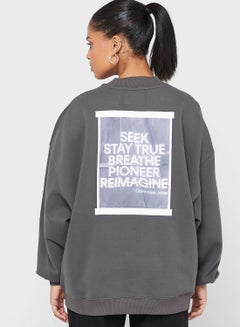 Buy Crew Neck Knitted Sweatshirt in Saudi Arabia