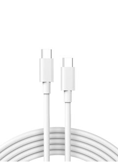 اشتري iphone 15  3A 60W USB C to USB C Charging Cable for MacBook Air Mac Book Pro Type C Cord for New iPad Pro 12.9/11 Air 4/5 Mini 6 Samsung Pixel All PD USB C Charger 1M في الامارات