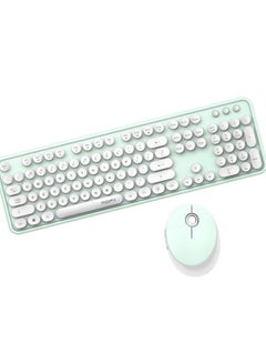 Buy 2.4G wireless keyboard and mouse color lipstick keyboard and office wireless keyboard and mouse set in Saudi Arabia