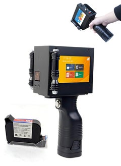 اشتري Arabic Portable Intelligent Upgraded Handheld Inkjet Printer Gun with 4.3-Inch LED Touch Screen, Quick-Drying Inkjet Coding Machine for QR Code/Barcode/Production Date Time/Logo Batch Number في السعودية