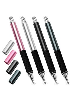 Buy 4 Pack Capacitive Stylus Pen Universal Stylist Pens Fine Point Disc Touch Screen for iPhone/iPad/Android/Tablet and All Screens in UAE