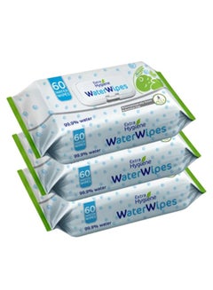 Buy Hygiene Baby Water Wipes with Kiwi 3 Packs - 180 Pieces in Egypt