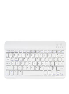 Buy Wireless Bluetooth Rechargeable Keyboard, Multi-Device Universal Bluetooth Keyboard, Portable Keyboard, Suitable for iOS Android, Windows iPad, Tablets MacBook (White) in UAE