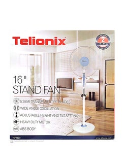 Buy TSF 2220 16 inch stand fan / 5 semi-transparent pp blades / timer function in Saudi Arabia