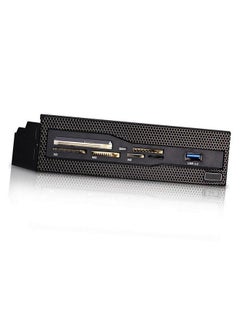 Buy 5.25 inch Multi-Function Front Panel Expansion Hub with USB 3.0 Port CF/SD/XD/MS/M2/TF Card Readers in UAE