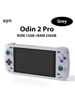 اشتري Odin 2 Android Handheld Gaming Console, High-Performance Retro Game Handheld with Snapdragon 8 Gen 2 Octa-core CPU, Adreno 740 GPU, 6-inch 1080P Screen, Android 13 System (12+256GB, Grey) في الامارات