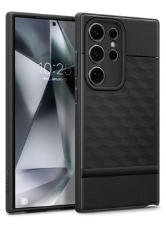 Buy Caseology Parallax Case compatible with Samsung Galaxy S24 Ultra Case 5G, [Enhanced Ergonomic Design] Military Grade Drop Tested (2024) - Matte Black in UAE