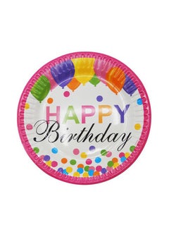 اشتري Paper Plate 7Happy Birthday 6Pcs Set في الامارات