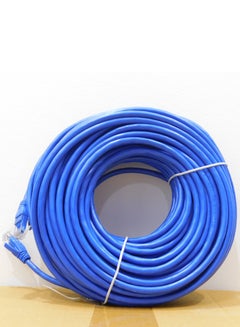 اشتري cat6 network cable, 15 meters long, blue with high quality with a high data transfer speed في السعودية