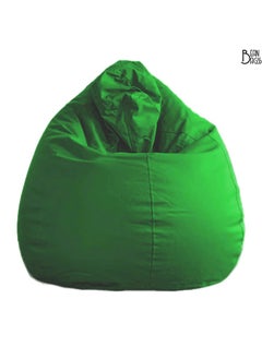 Buy PVC Green Bean Bag Filled Multi Purpose Faux Leather Bean Bag For Kids & Adult in UAE