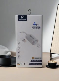 Buy Dual Lightning Audio and Charging Cable Unleash Seamless Sound and Power Simultaneously in Saudi Arabia