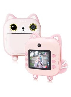 Buy Print Camera Toys for Toddlers Boys and Girls Birthday Gifts, 48MP 1080P Video Kids Selfie Digital Camera 2.4in IPS Screen Child Camcorder with and Photo Paper () in UAE