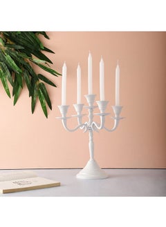 Buy Five Arm Gold Candelabra Candlestick Candle Holder  Candle Stand for Taper Candle Holder Stand Centerpiece.5-Arm Candle Holder in UAE