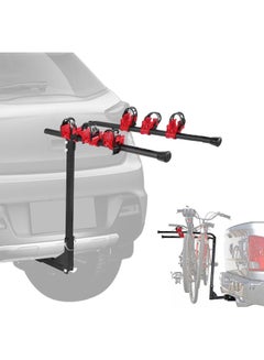 Buy Foldable Bicycle Rear Mount Carrier, 3 Slots Bicycle Carrier Rack Rail (Hitch Mount rack) in UAE