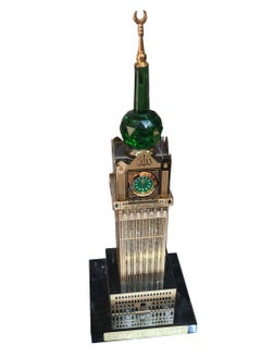 Buy Kaaba Clock Tower with Real Clock Model for Car Ornament Home Office Table Decoration in Saudi Arabia