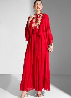 Buy Embroidery Ruffle Dress in UAE