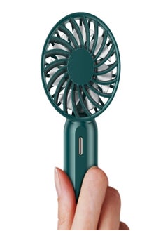 اشتري Mini Handheld Fan, Personal Portable Hand Fan with Rechargeable Battery, USB Cooling Fan with 3 Adjustable Speed, Mini Size for Kids, Home, Outdoor, Office, School, Travel, Pocket Silent Handheld Fan في الامارات